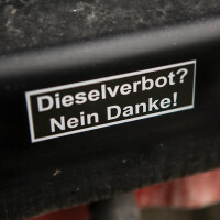 Aufkleber "Dieselverbot? Nein Danke!" Weiß a