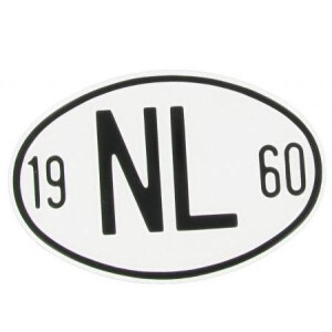 Nationaliteitsplaatje NL 1960