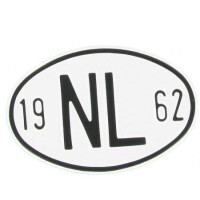 Nationaliteitsplaatje NL 1962 gallery