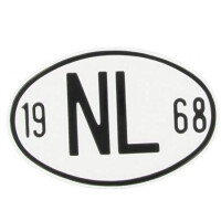 Nationaliteitsplaatje NL 1968 gallery