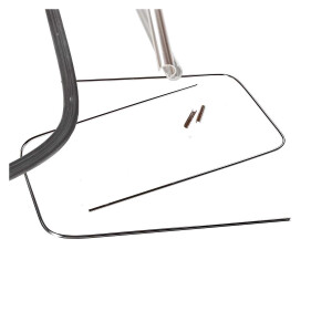 T2 zijruitrubber midden met groef voor aluminium...