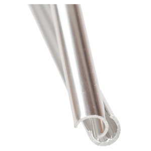 T2 zijruitrubber midden met groef voor aluminium...