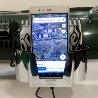 Type2 Split Twin Cup & Phone Holder chrome 3