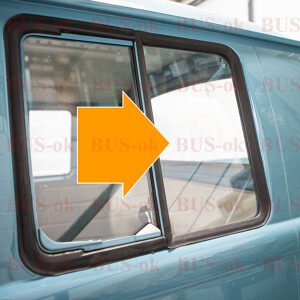 Type2 Double Cabin rear side stationary window VW...