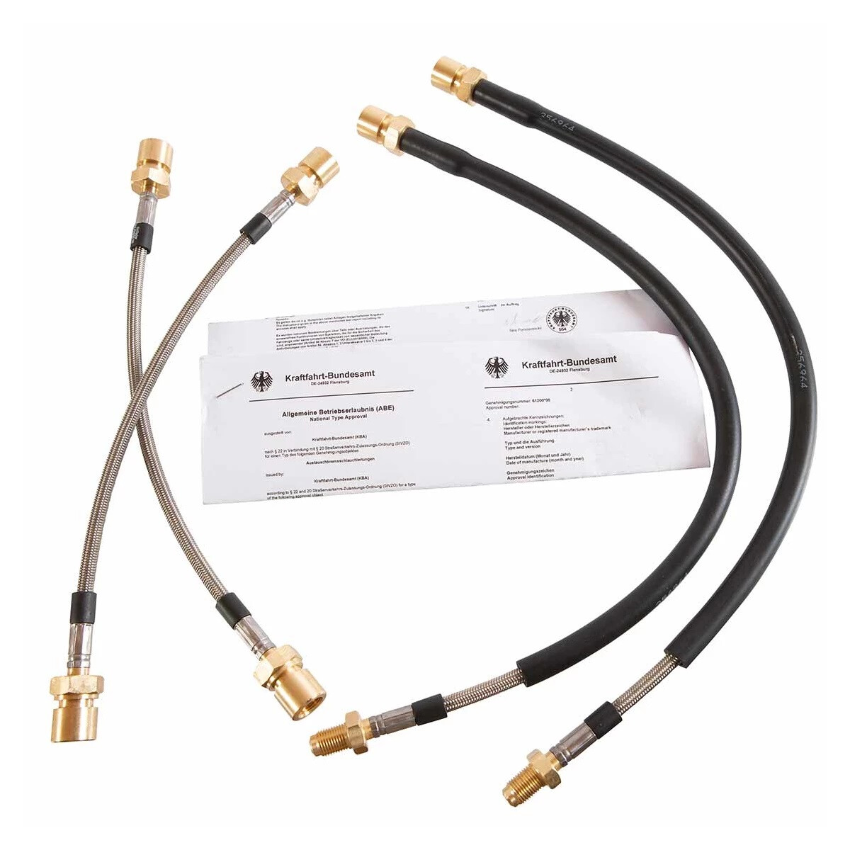 Type2 bay Fischer braided steel brake line set 8/70 4/79, 159,50