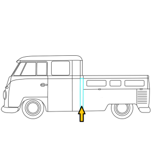 T1 T2a B-stijl pickup/doka links 840mm 261809251