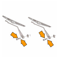 T25 Windscreen wiper arm kit OEM-nr. N0122265 and N01100624 
