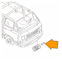 T25 T4 LED bulb for Map Light Vanagon step T4, 12V 0,5W, OEM