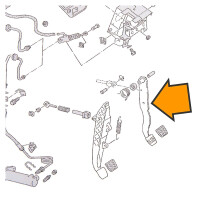 T4 Brake pedal, 9.90 - 3.95, orig VW, OEM partnr.  701721141