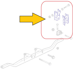 T2b motorophanging 1600cc GEBRUIKT