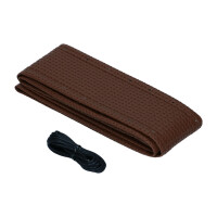 Type2 Split Bay T25 Steering wheel cover vinyl brown 17&quot
