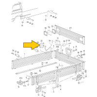 T25 bracket for retaining cable side dropgate single/double 