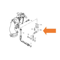 T4 Turbo Oil Return Pipe 2.5 TDI , OEM partnr. 074145735 3