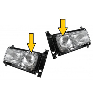 T25 Headlight inserts PAIR High Beam NOS 533941061...