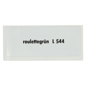 Sticker L 544, Roulette green