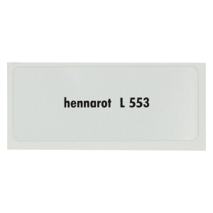 Sticker L 553, Henna Red