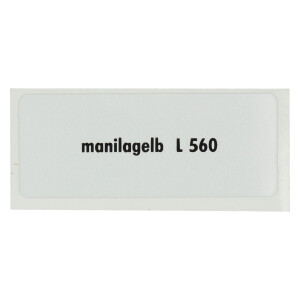 Sticker L 560, Manilla yellow