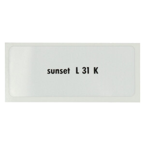 Sticker L 31 K, Sunset red