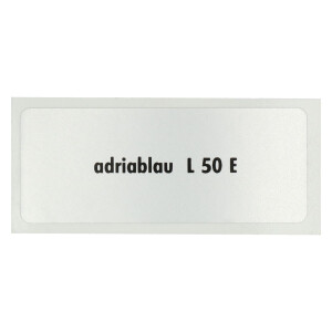 Sticker L 50 E, Adriatic blue