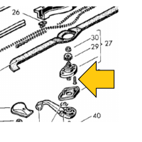 Type2 Bay Sliding roof gear assembly screw N-142122 2