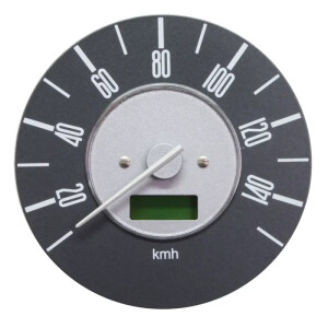 Type2 Bay 67-73 Digital Speedometer 140 KMH with Grey Face