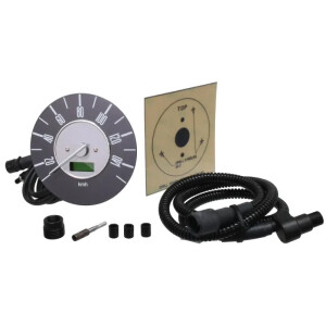 Type2 Bay 67-73 Digital Speedometer 140 KMH with Grey Face