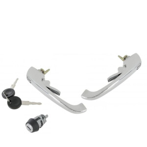 Type2 Bay Door handles and ignition switch kit with 1 key...