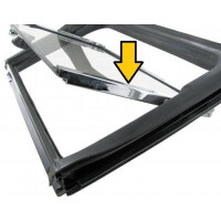 Type2 Bay vent window frame chrome left USED 2