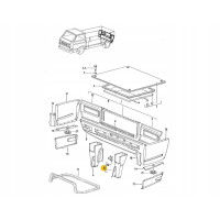 T3 steun linksachter pickup/doka orig.VW 245813181B 2