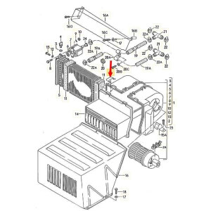 T25 Clamp for cover of heat exchanger and front heater...