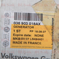 Original VW Valeo Drehstromgenerator NEU/OVP Verglnr. 036903