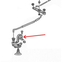 T4 schakelgaffel kop 2.5 TDi 701711243B 2