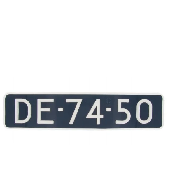 Sierrand kentekenplaat wit 445 x 105 mm gallery