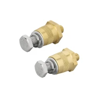 Battery terminal set (+) and (-) brass thread M8 with screw 
