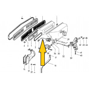 T2 stangetje tbv frisse luchtklep 211259281