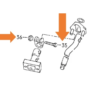 T3 montageset tbv klem stuurstang N0103533