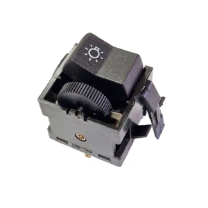 T25 light switch, black with dimmer, all model years, for...