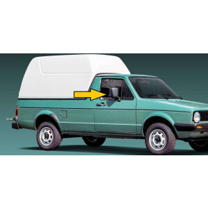 NOS Caddy MK1 spiegel rechts convex 147857502A