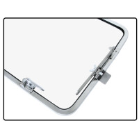Type2 Split 55-63 Safari window, rear stainless Deluxe/Samba