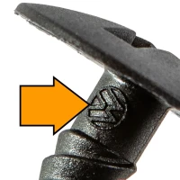 T5 T6 clip accukap zwart orig.VW 7H0915450 6