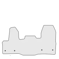 T7 Anthracite needle-felt cab mat for VW Transporter T7 from