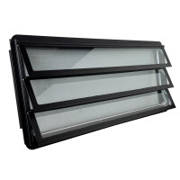 T25 Westfalia louvre window slidingdoor complete, black  09/