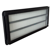 T25 Westfalia louvre window slidingdoor complete, black  09/