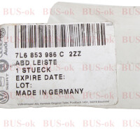 VW Touareg Body Molding NEW Genuine OEM-Nr. 7L6853986C 2ZZ 3