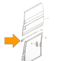 T4 schuifdeurvoering rechts boven, orig. VW, 701809902B 4