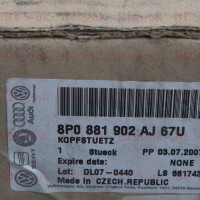 Audi A3 S3 Kopfstütze NEU/OVP Ver. 8P0881902AJ 67U Orig