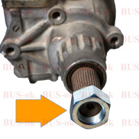 Type2 early bay nut for steering gear OEM Partnr. N0111701 2