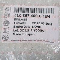 Audi Q7 Nussbaum Einlage NEU/OVP Ver. 4L0867409E 1B4 Origina