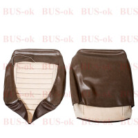 Type2 bay seat cover set 8.73-7.79 both front seats brown Ma