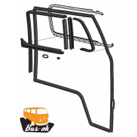 T2 Cab Door Seal Kit Nearside left (10 parts) for fixed wind